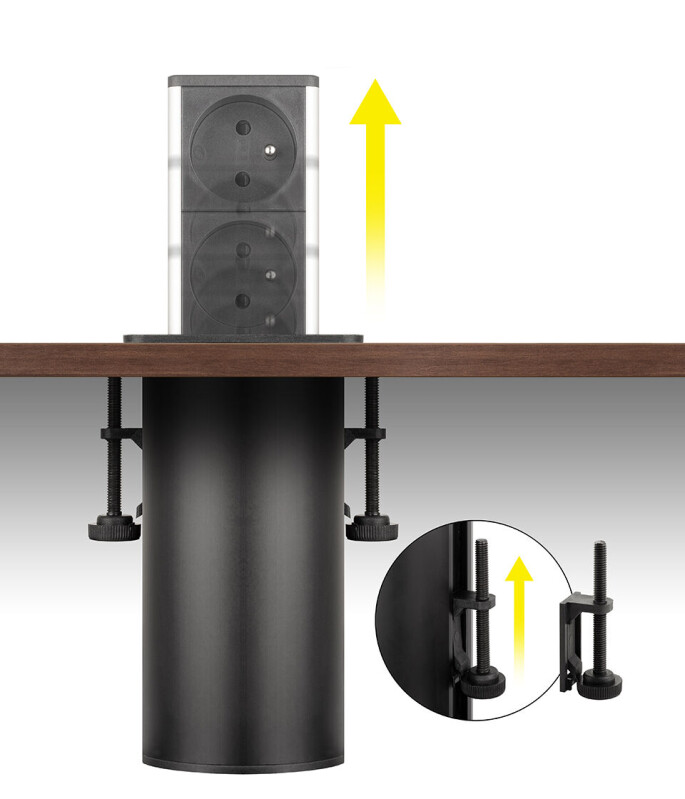 Elektrická zásuvka PowerUp 2x230V bílá